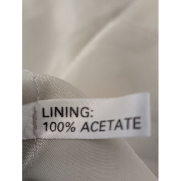 Vintage Ivory Lilac Floral Floor Length Silk Dress sz 12 Bridesmaid Formal - Picture 13 of 16